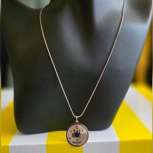 Sterling Silver Cancer Zodiac Pendant Necklace